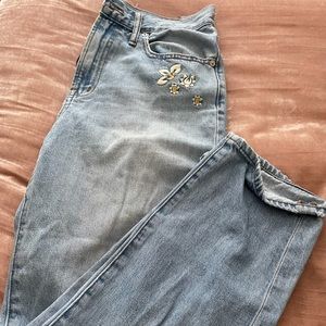 Madewell embroidered perfect vintage jean